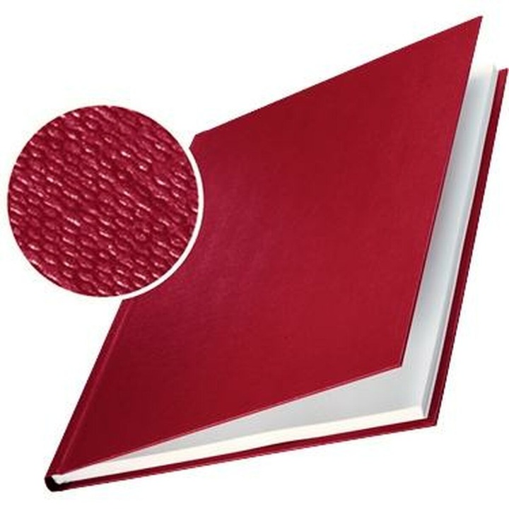 Set 10 Capace Protectoare Leitz Hard Cover, A4, 7mm, Burgund, Aparate de Indosariat