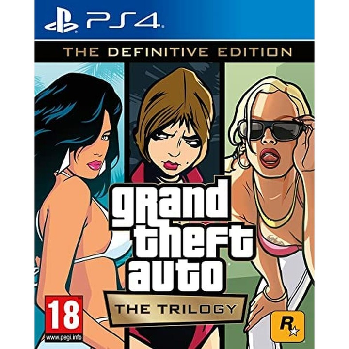 Joc video GTA The Trilogy pentru PlayStation 4, Take2, 18+
