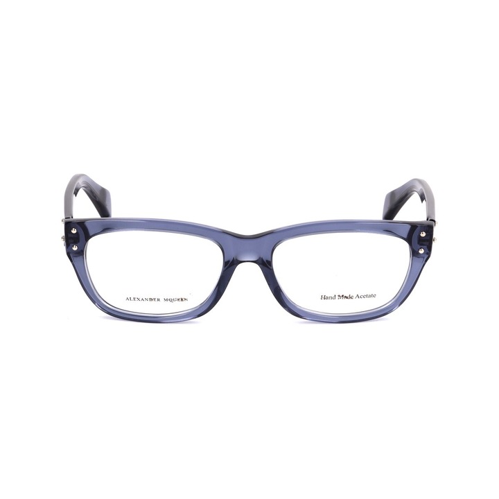 Rama ochelari unisex, Alexander mcqueen, Acetat, 52 mm, Albastru