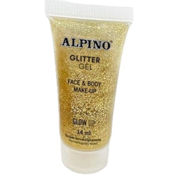 Глитър гел комплект за деца, Alpino, Gold, 14 ml x 6