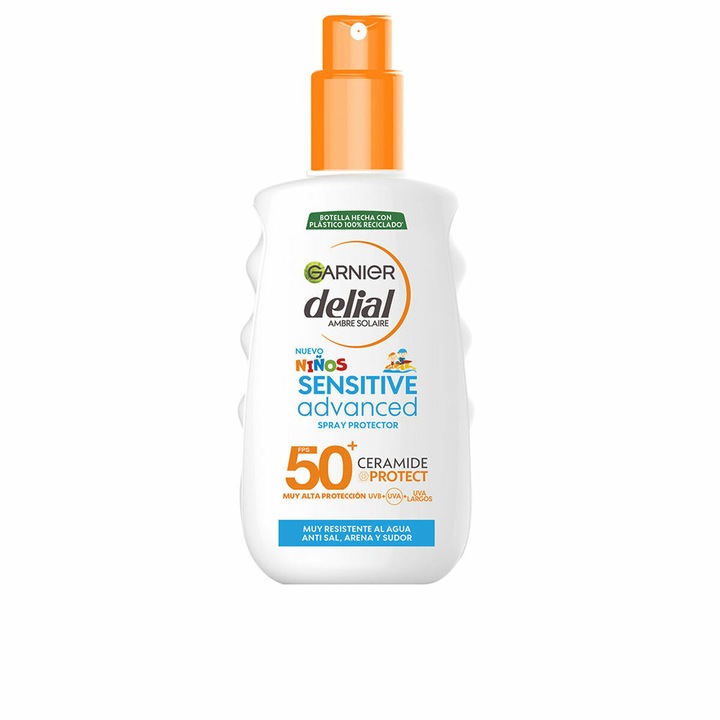 Слънцезащитен спрей за деца, Garnier, Sensitive Advanced, SPF 50, 150 мл