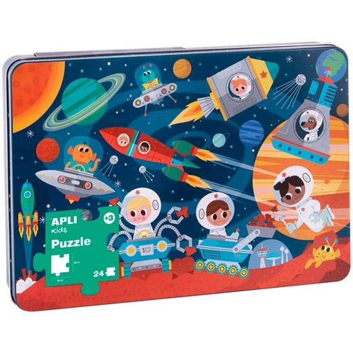Puzzle educativ, Space, 24 piese, APLI, 3 ani+