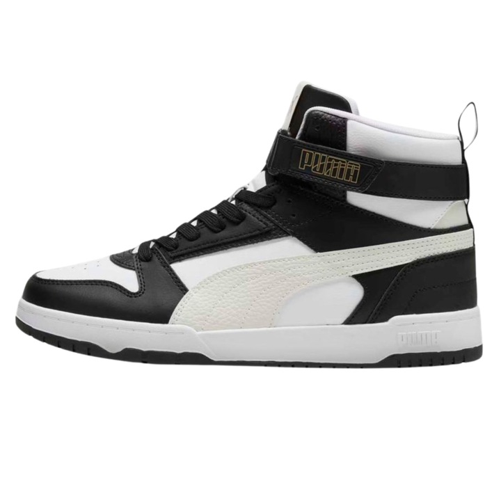 Férfi sportcipő, Puma, Ökológiai bőr, Fekete\Fehér, Fehér/Fekete