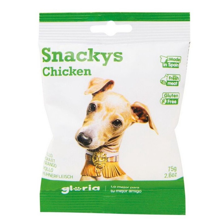 Recompense pentru caini, Gloria, junior, gust de pui, 75g