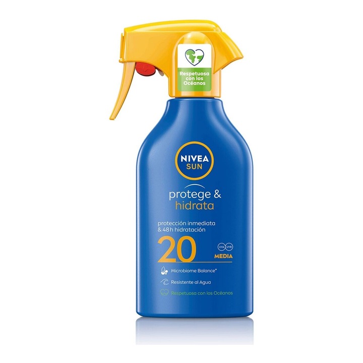 Önbarnító spray, Nivea Sun, SPF 20, 270ml