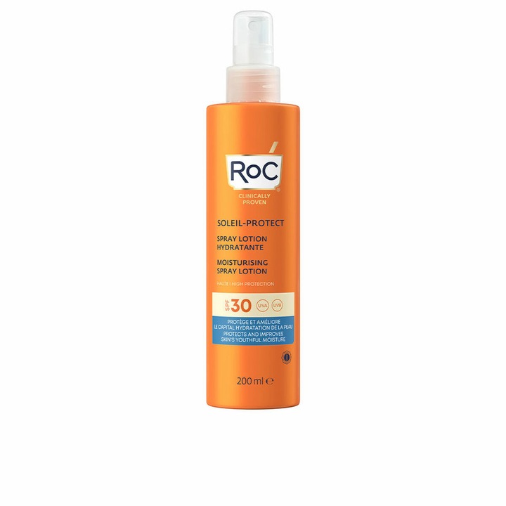 Spray protectie solara, ROC, Hidratant, SPF 30, 200 ml