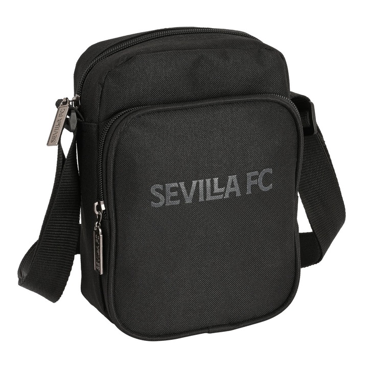 Geanta de umar, Sevilla Futbol Club, 16x22x6cm, Negru