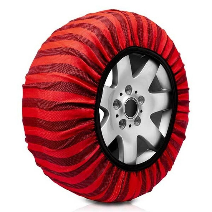 BigBuy Classic autóláncok, piros, 62