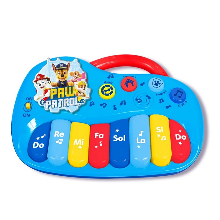 Elektronikus zongora, Paw Patrol, Műanyag, Multicolor