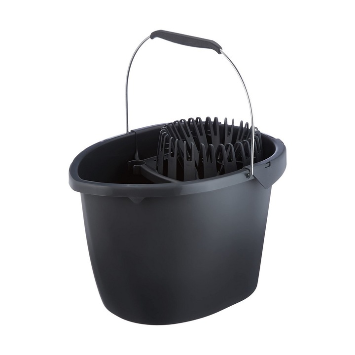 Felmosó vödör, Vileda, polipropilén, fekete, 7L
