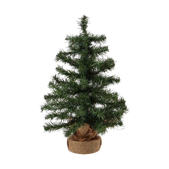 Brad de Craciun Everlands, verde, 60cm