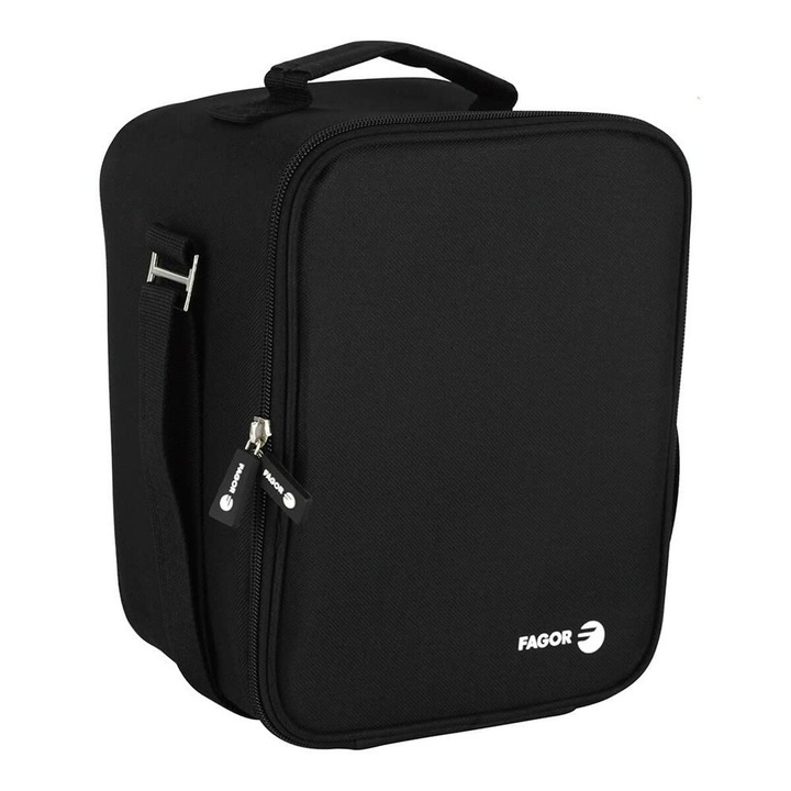 Термоизолационна чанта Fagor Tappy Plus, Черен, 17.5x17x24.5 см