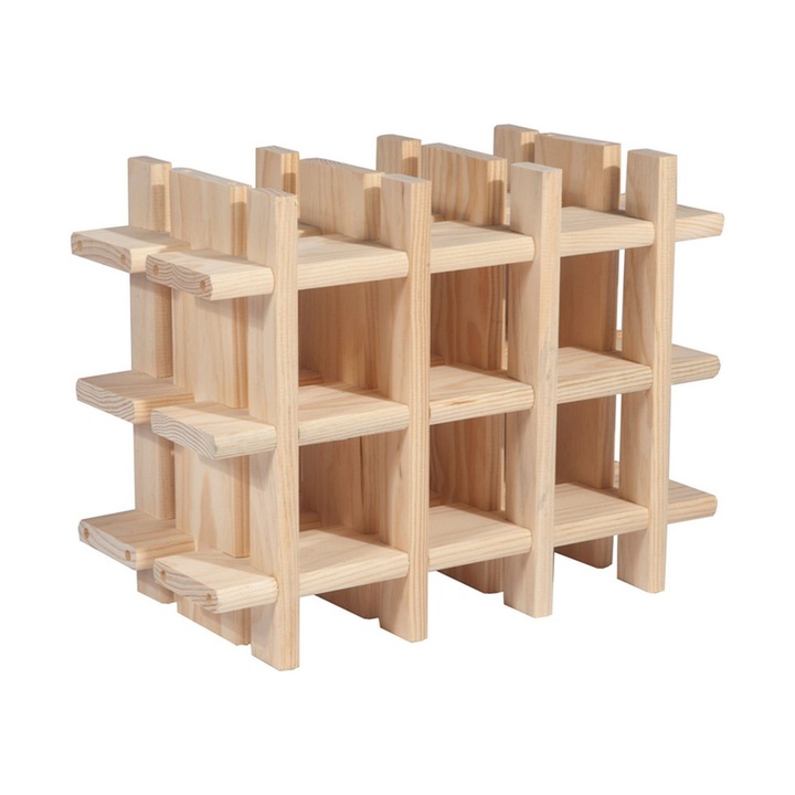 Suport pentru sticle, Astigarraga, Maro, 43x22x32.5 cm