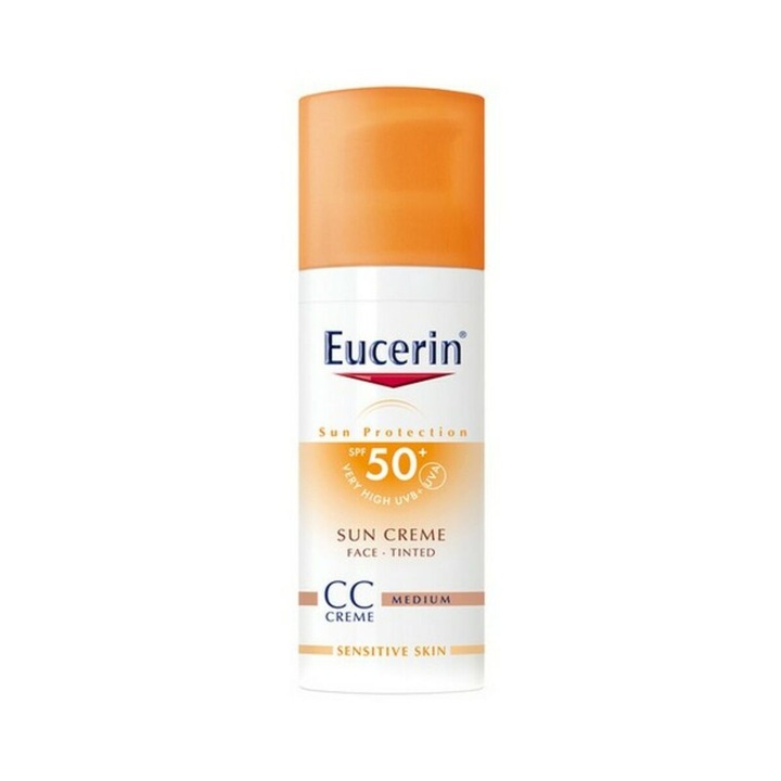 Крем с цветна слънцезащита, Eucerin Photoaging Control, SPF 50+, 50 мл
