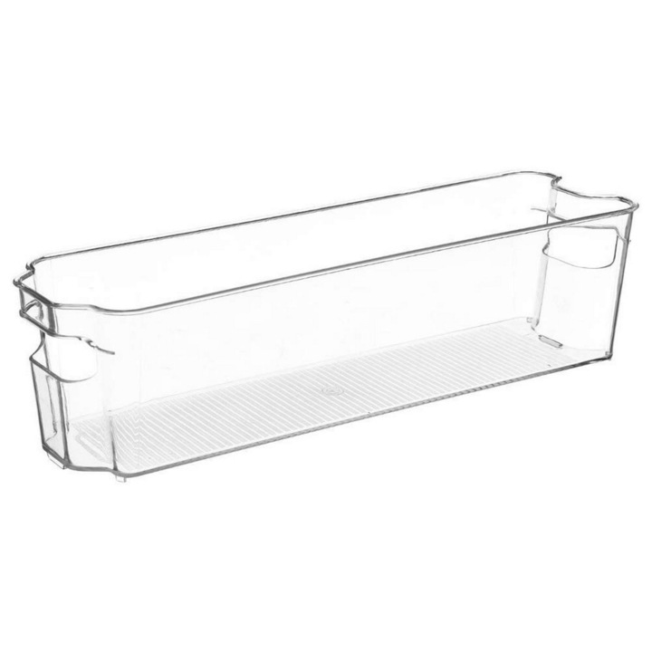 Organizator frigider, 5five, plastic, 37 x 11 cm, transparent