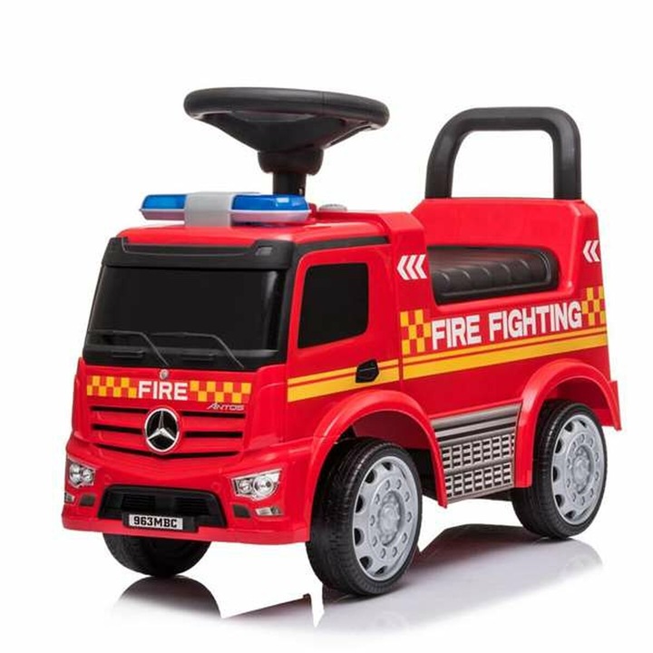 Детска пожарна кола Sonic, Mercedes Actros, пластмаса, многоцветна