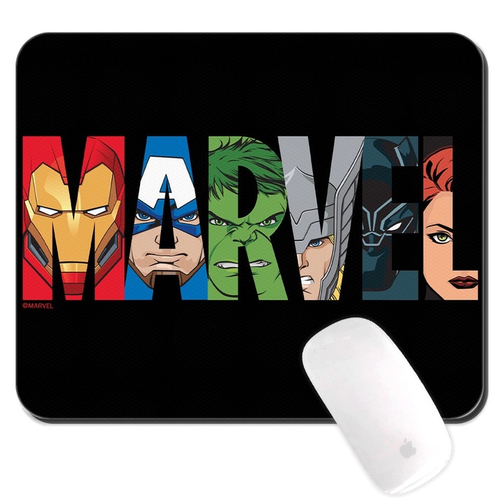Mouse Pad 23x19 Marvel 011 Marvel Negru
