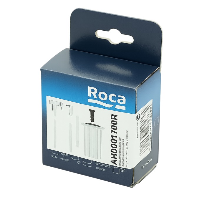 Buton actionare WC Roca AH0001700R, dual flush, model lung, compatibil ...