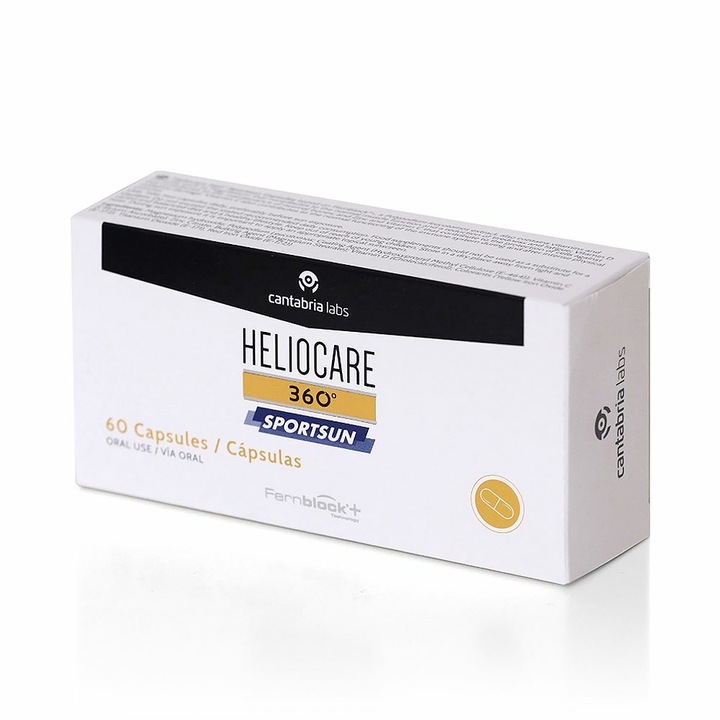 Capsule de protectie solara Heliocare, 360 Sportsun, 60 unitati