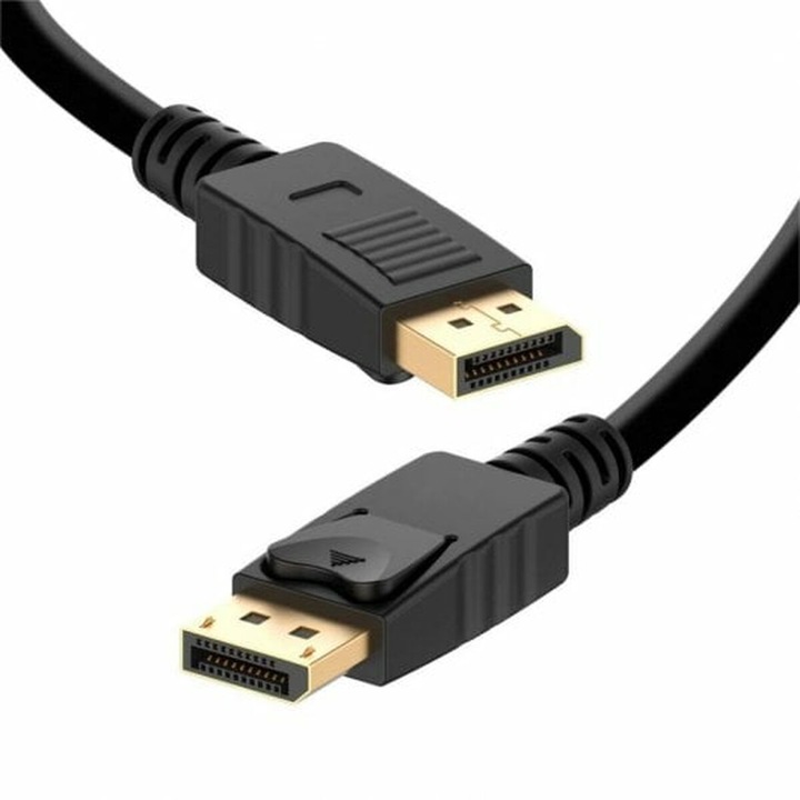 PcCom Mauro DisplayPort кабел, 4K Ultra HD, 3 м, Черен
