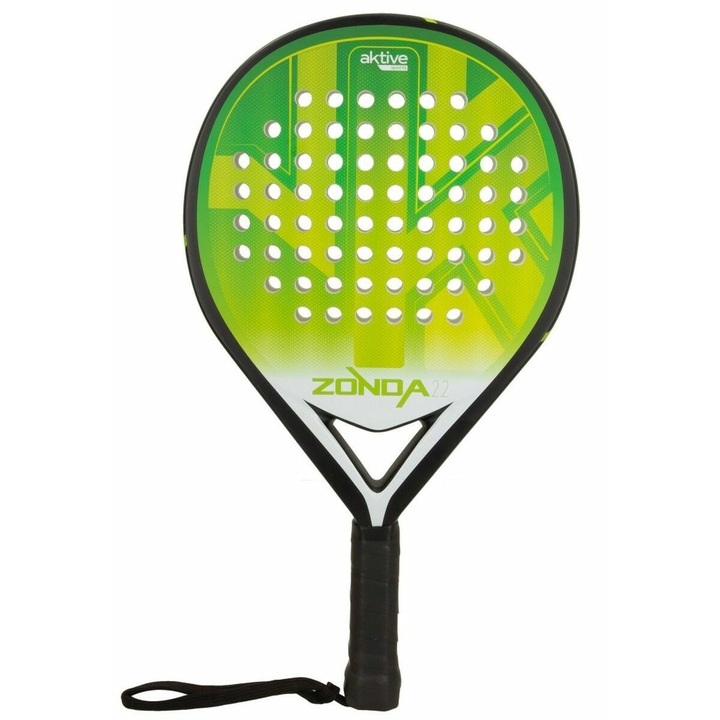 Set 4 rachete de squash Aktive, negru/verde, plastic