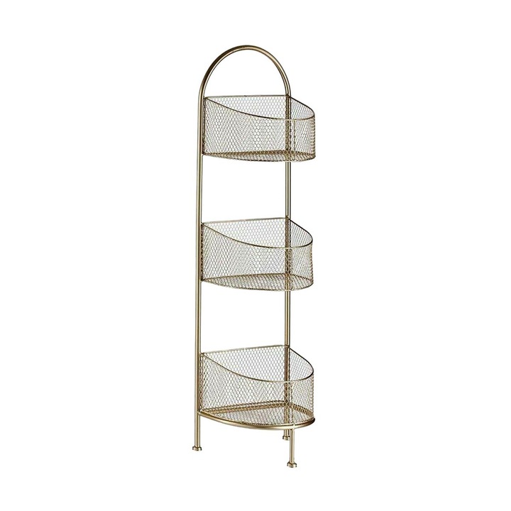 Комплект от 4 рафта, Gift Decor, Metal, 21,2x97x28,5 см, 3 рафта, злато