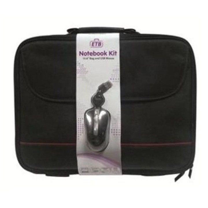 Husa pentru laptop, Ewent, Poliester, Negru