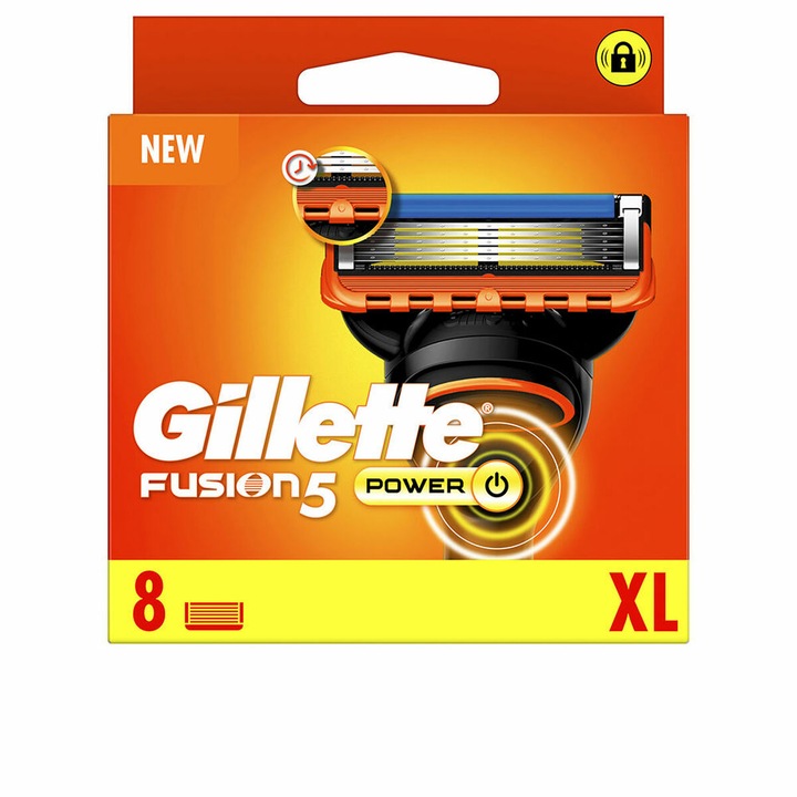 8 db Gillette borotvapenge készlet, Fusion 5 Power, Multicolor