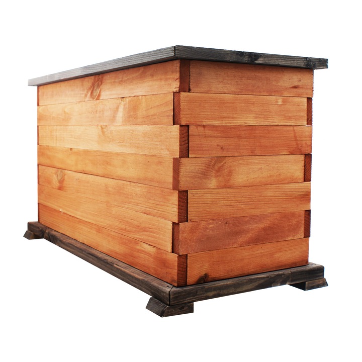 Ghiveci de gradina, Koniuszek Ogrody, 37 cm, Lemn