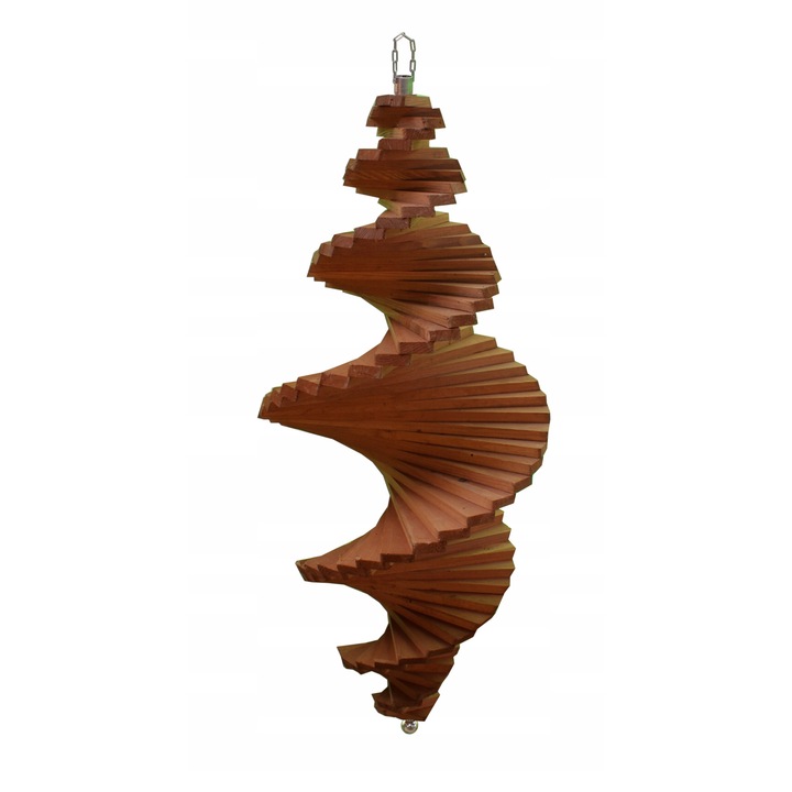 Moara de vant gradina, KONIUSZEK OGRODY, Lemn, Rezistenta la apa, 100 x 38 cm, Maro