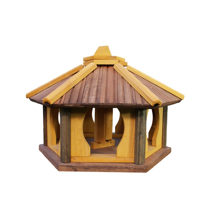 Hranitor pentru pasari, Koniuszek Ogrody, Lemn, Maro