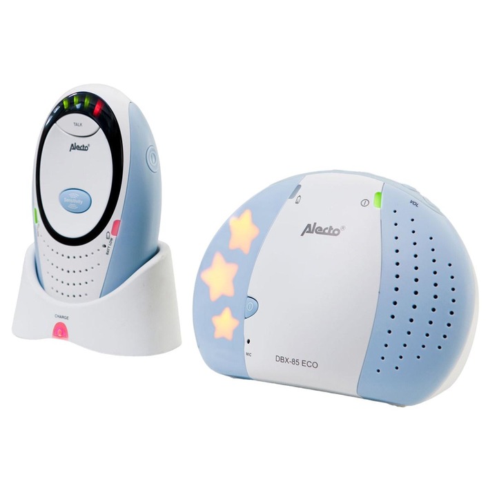 Baba audio monitor, Alecto, 50/300 m, fehér/kék