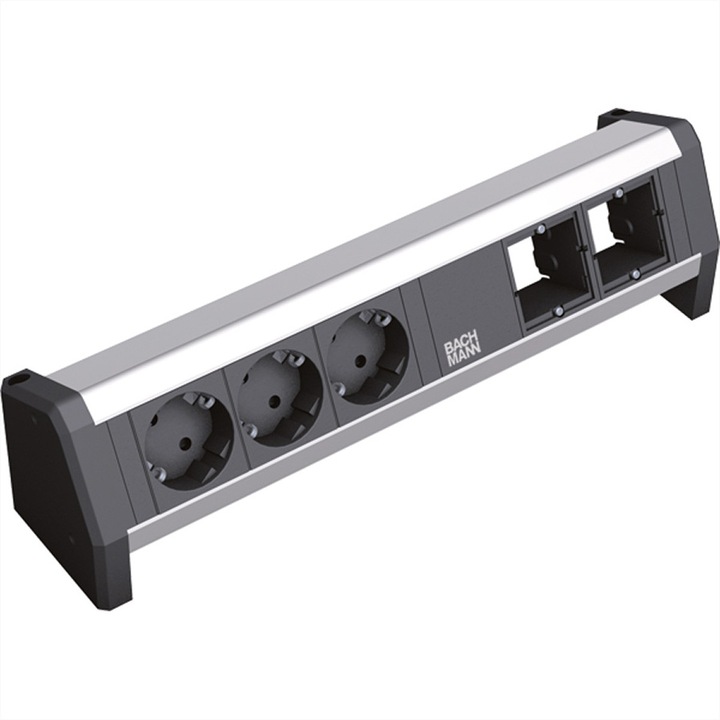 Разклонител, BACHMANN, 3 x заземено гнездо 2x ABD GST18