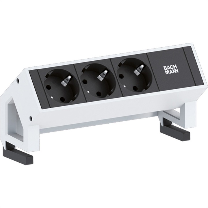 Фасунга със заземяване, Bachmann, Inox, Silver