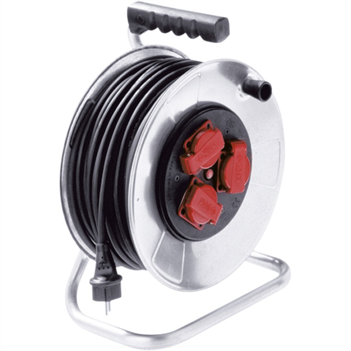 Барабан, Bachmann, стомана, IP44, 50 m, сребрист