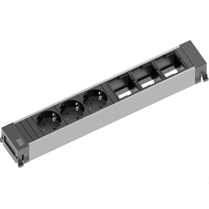 Троен, Bachmann, 3 заземени контакта, 3x ABD, 350 mm, Черен/Сив