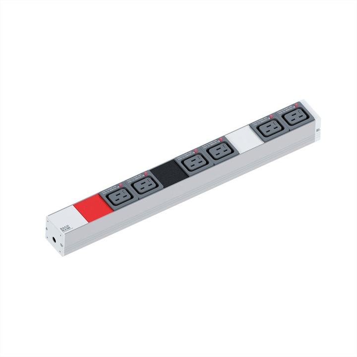 PDU, Bachmann, 1U 6x C19 stekker 3x16A CEE, Multicolor