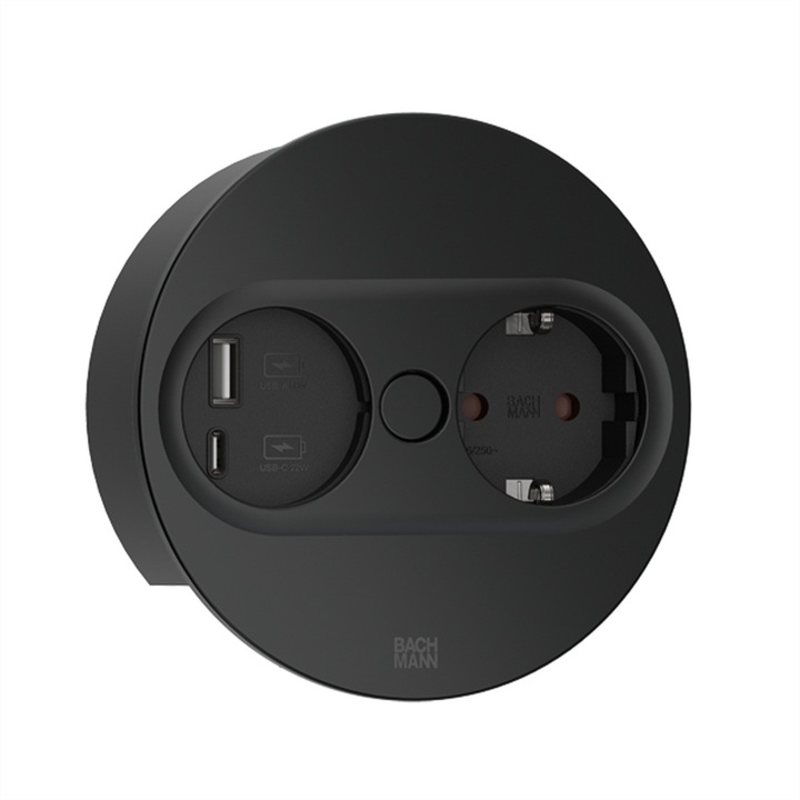 Priza dubla, Bachmann, Negru