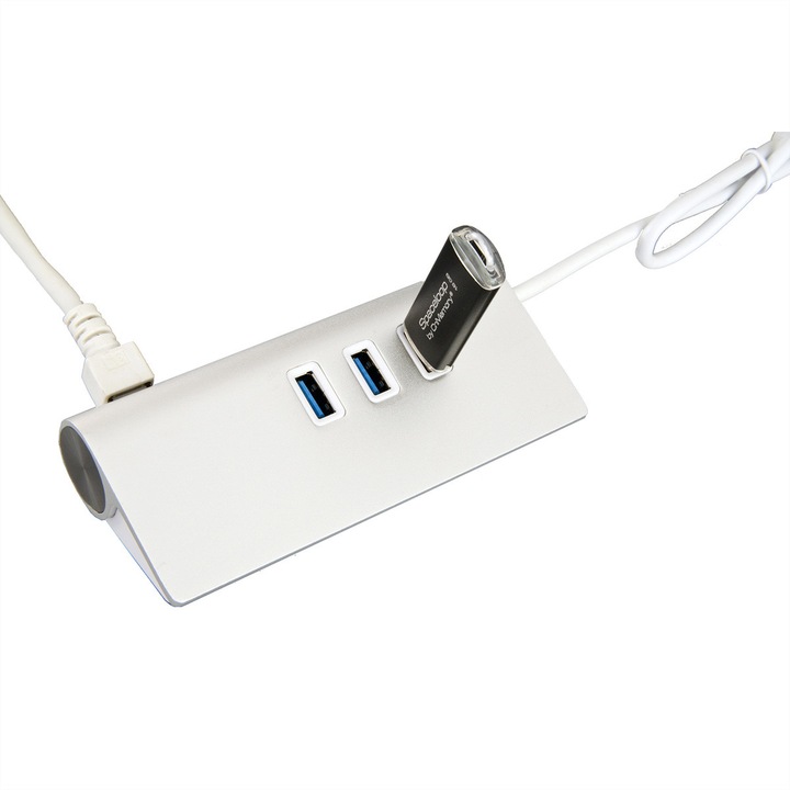 USB хъб, Exsys, EX-1132, 3 порта, бял