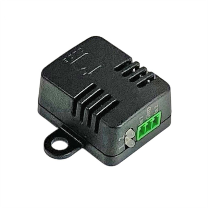Senzor de temperatura/umiditate cu 2 intrari de semnal, Guide, Negru