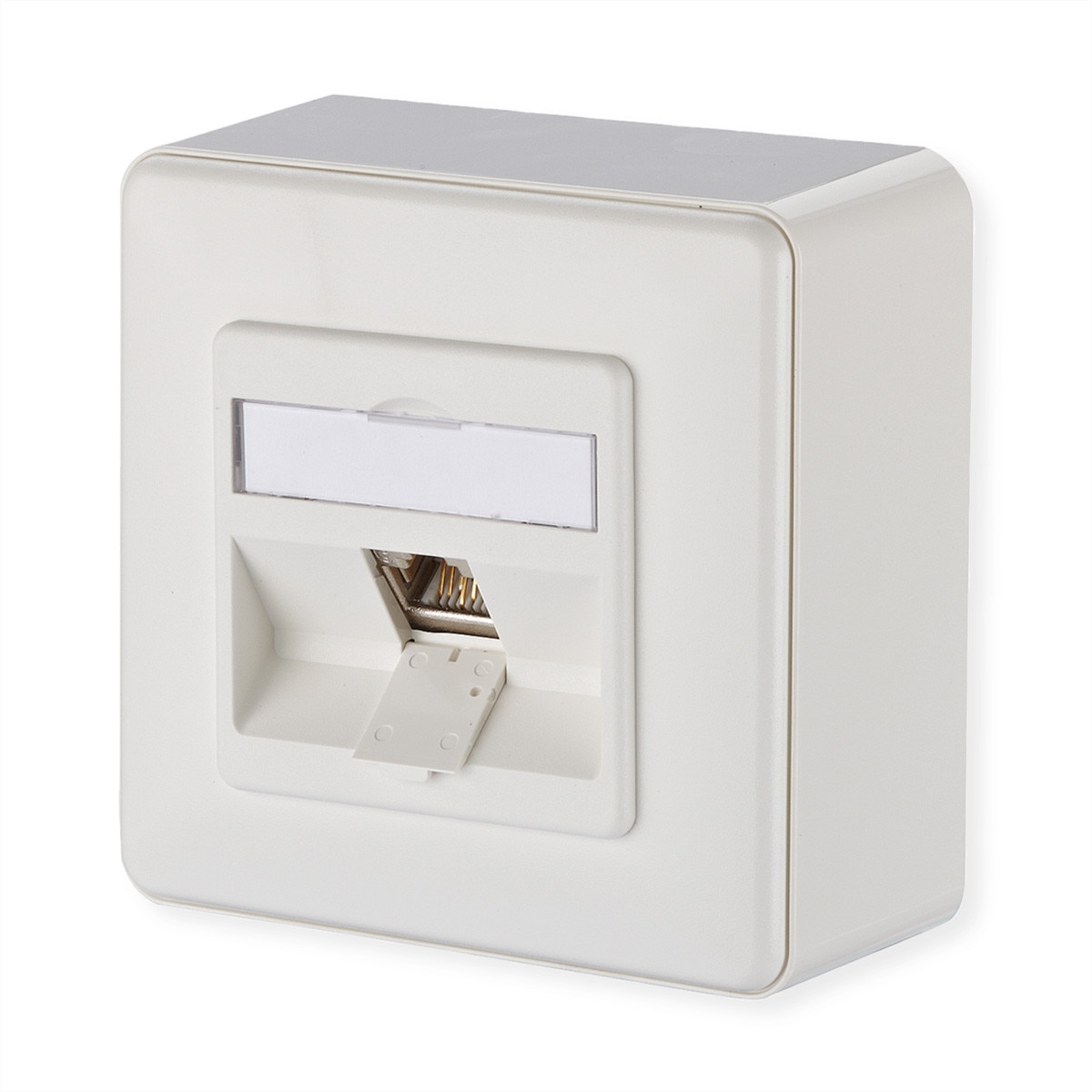 E Dat Module Mount Modul E-DAT montat la suprafata, Metz Connect, 1 port, 6A, Alb pur ...