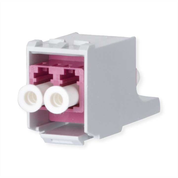 Adaptor fibra optica, Metz Connect, Alb/Roz