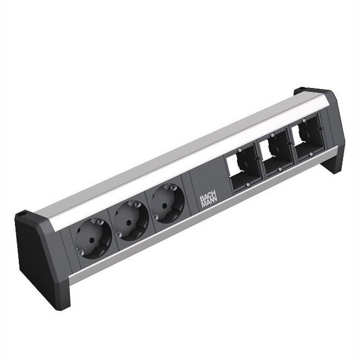 Разклонител, Bachmann, Алуминий, 366 мм, Черен