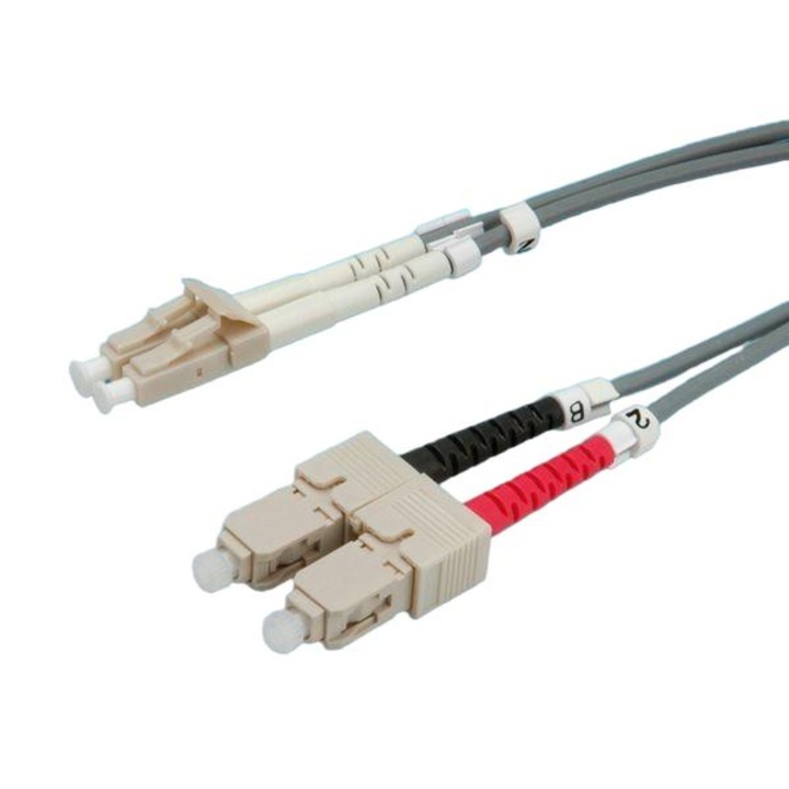 Cablu fibra optica, Roline, 50/125, 10m, Gri