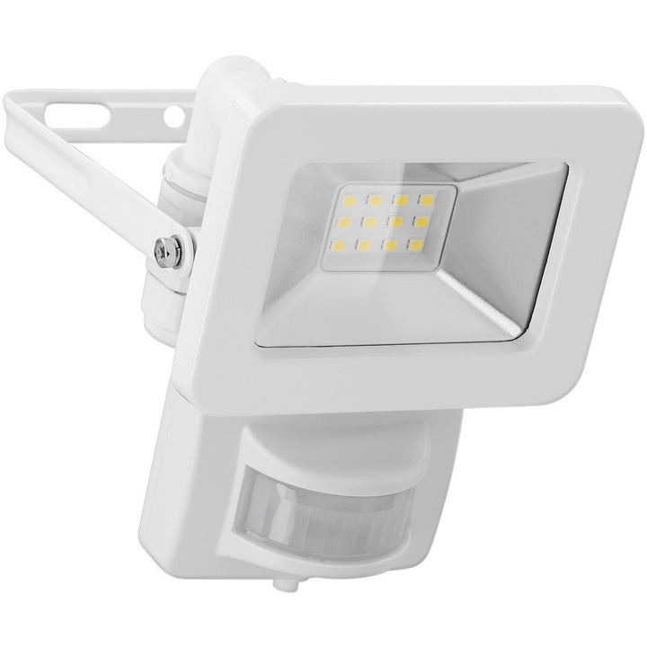 Spot LED pentru exterior, Goobay, 10 W, cu senzor de miscare