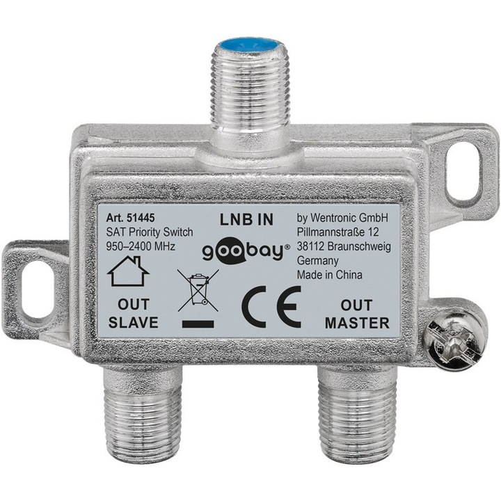 Kapcsoló, Goobay, 950MHz-2400MHz, 13V / 18V, Ezüst