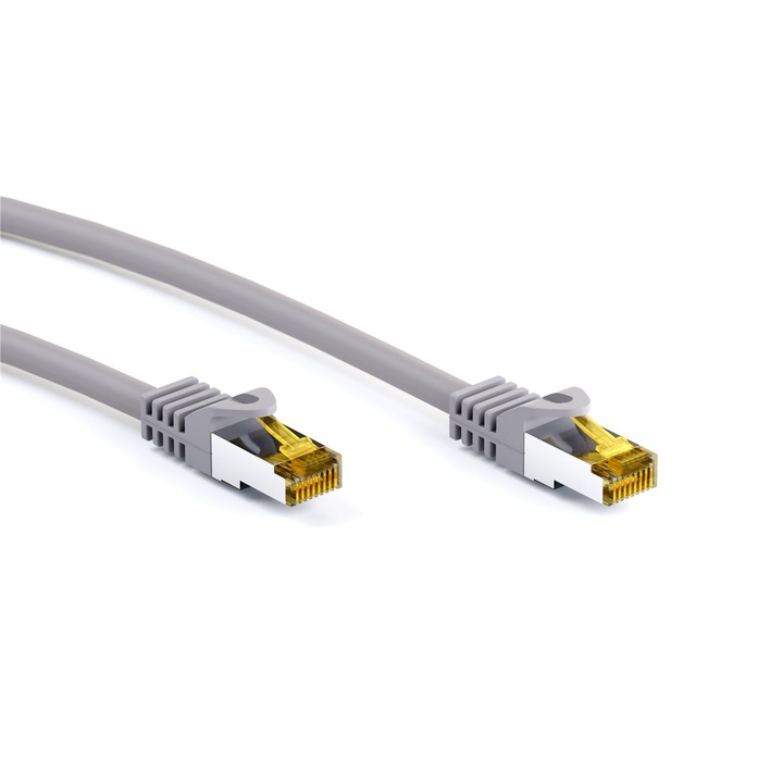Cablu CAT6A, S/FTP, RJ45, 7.5m, Gri