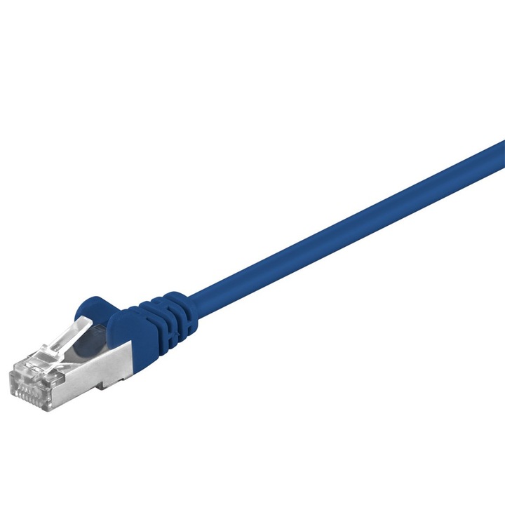 Cablu retea, CAT5e, F/UTP, RJ45, 20m, Albastru