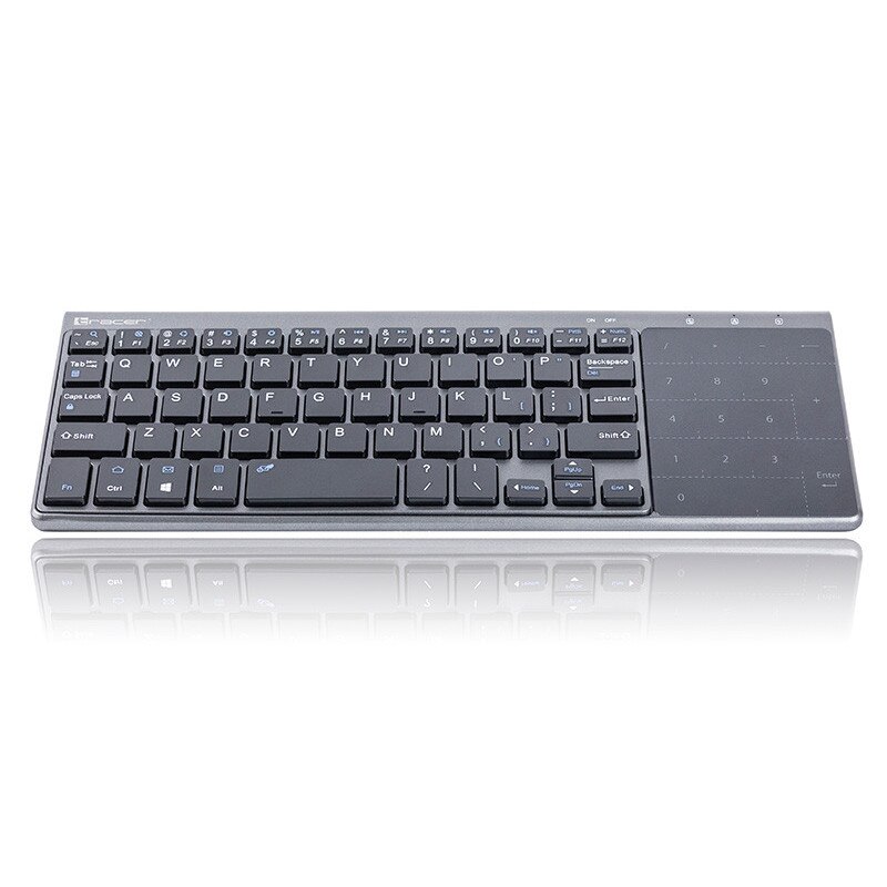 DIGITUS Ultra-Slim Wireless Tastatur | 2,4 GHz, Geräuscharm Mit Multimedia-Tasten