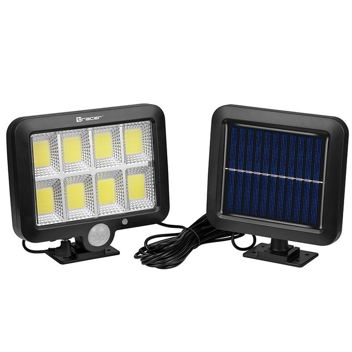 Lampa solara LED, Negru